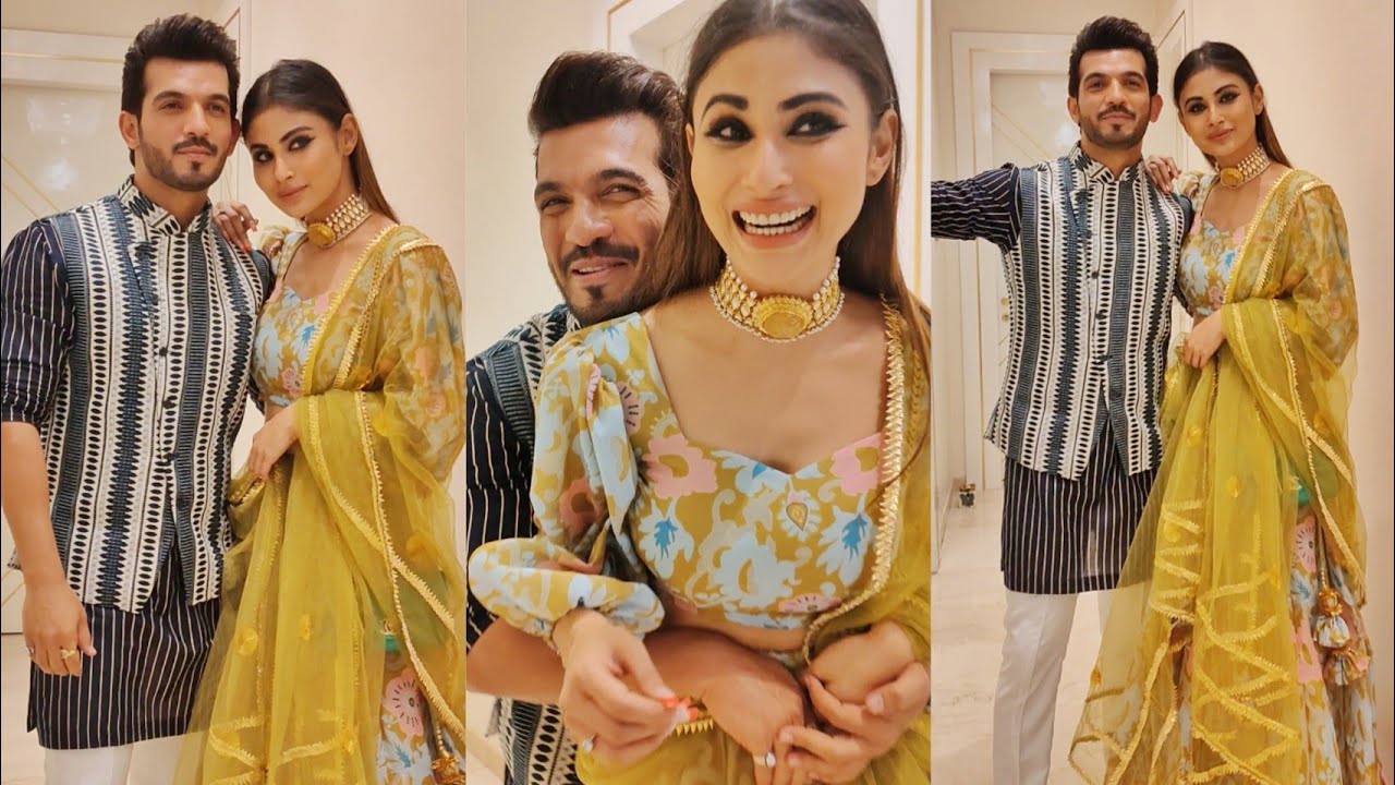 EXCLUSIVE : Arjun Bijlani & Mouni Roy at Meet Bros House for Diwali Party 🔥😍💕📸