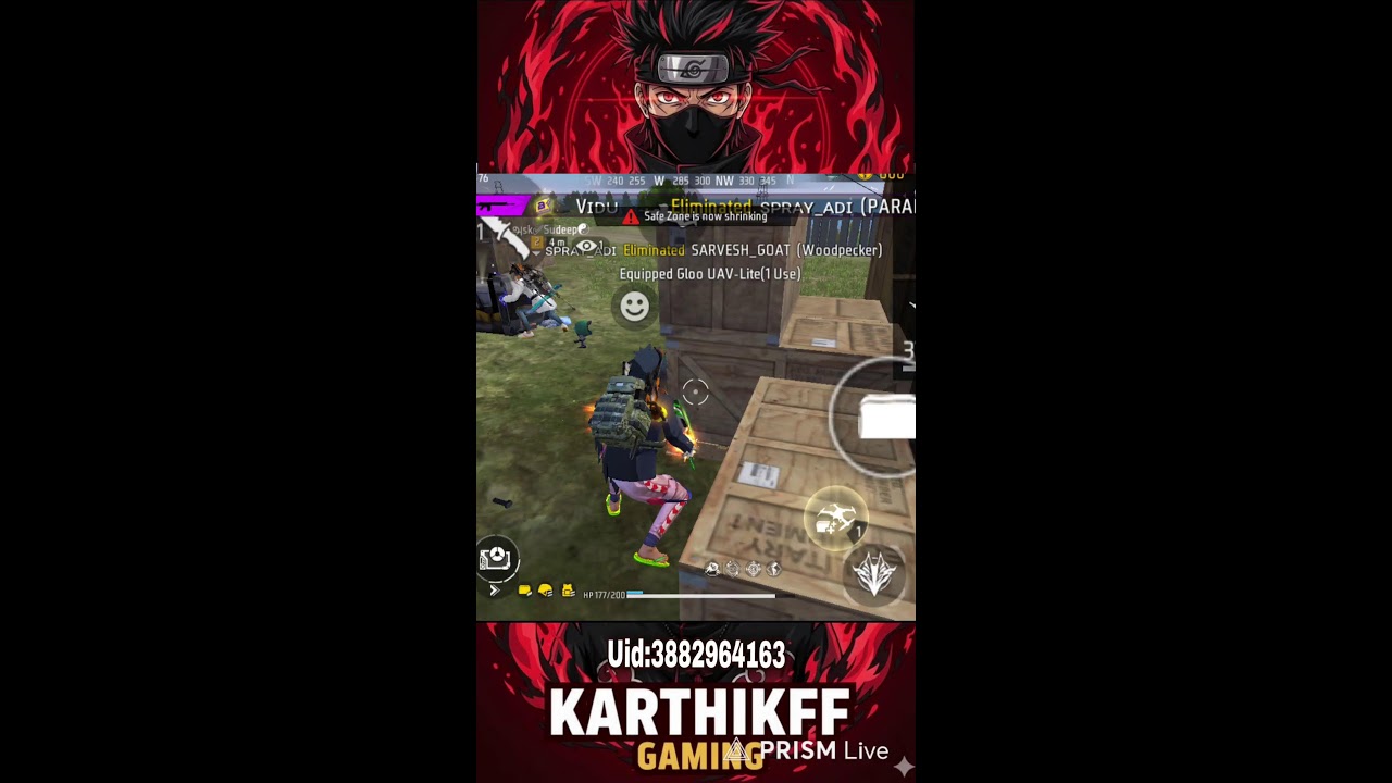 free fire room mach Live streaming of Karthikff.000