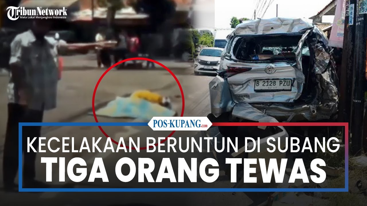 Kecelakaan Beruntun di Jalur Subang-Bandung, 3 Orang Tewas