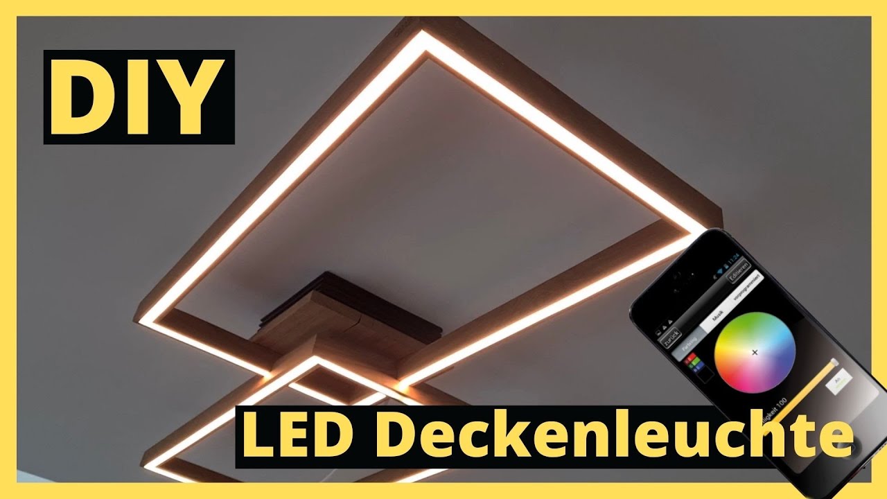 LED Deckenlampe aus Massivholz - Kreativ Wood
