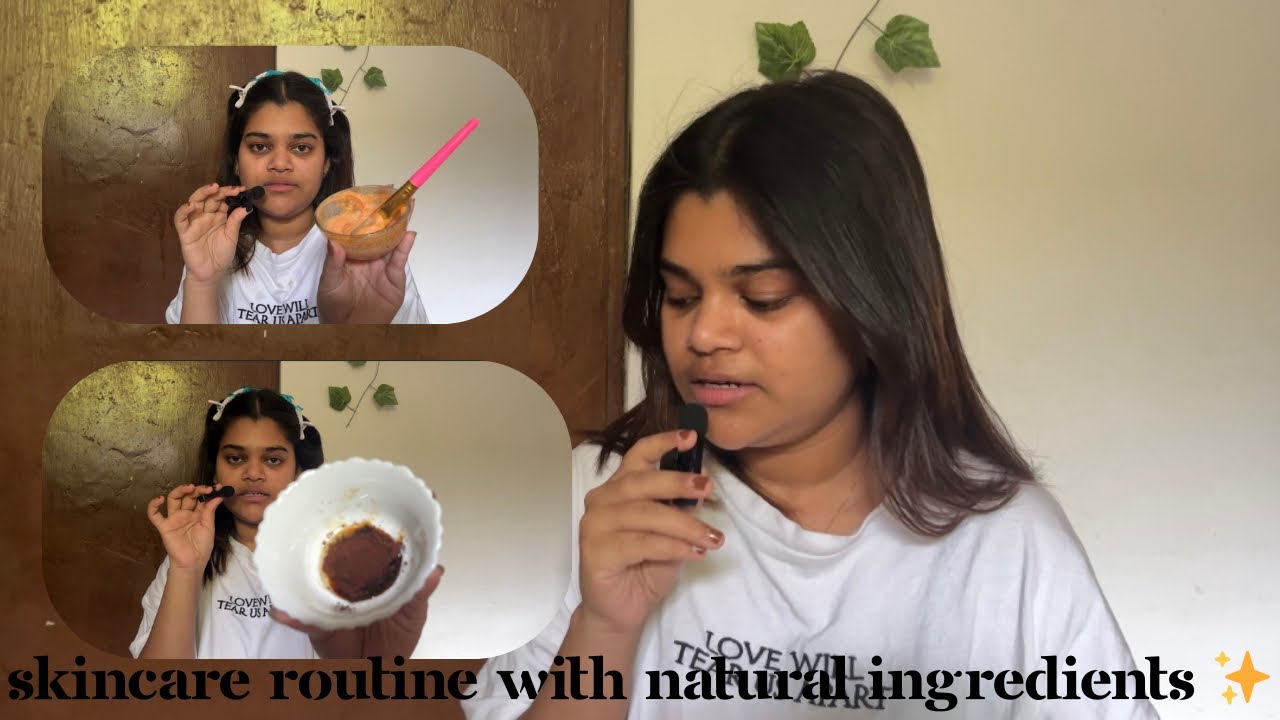 Skincare using home ingredients ✨