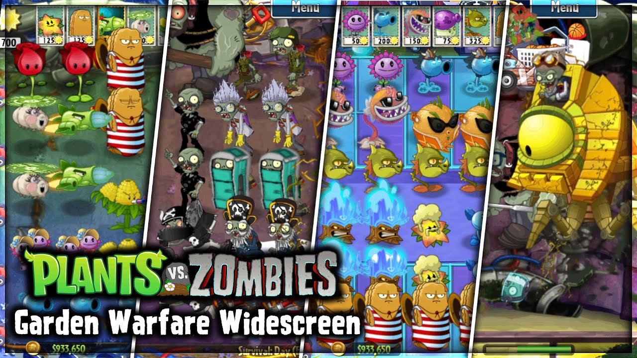 PvZ 2 PAK Garden Warfare Widescreen | New Plants, Zombies, Maps & Much More | Gameplay & Download