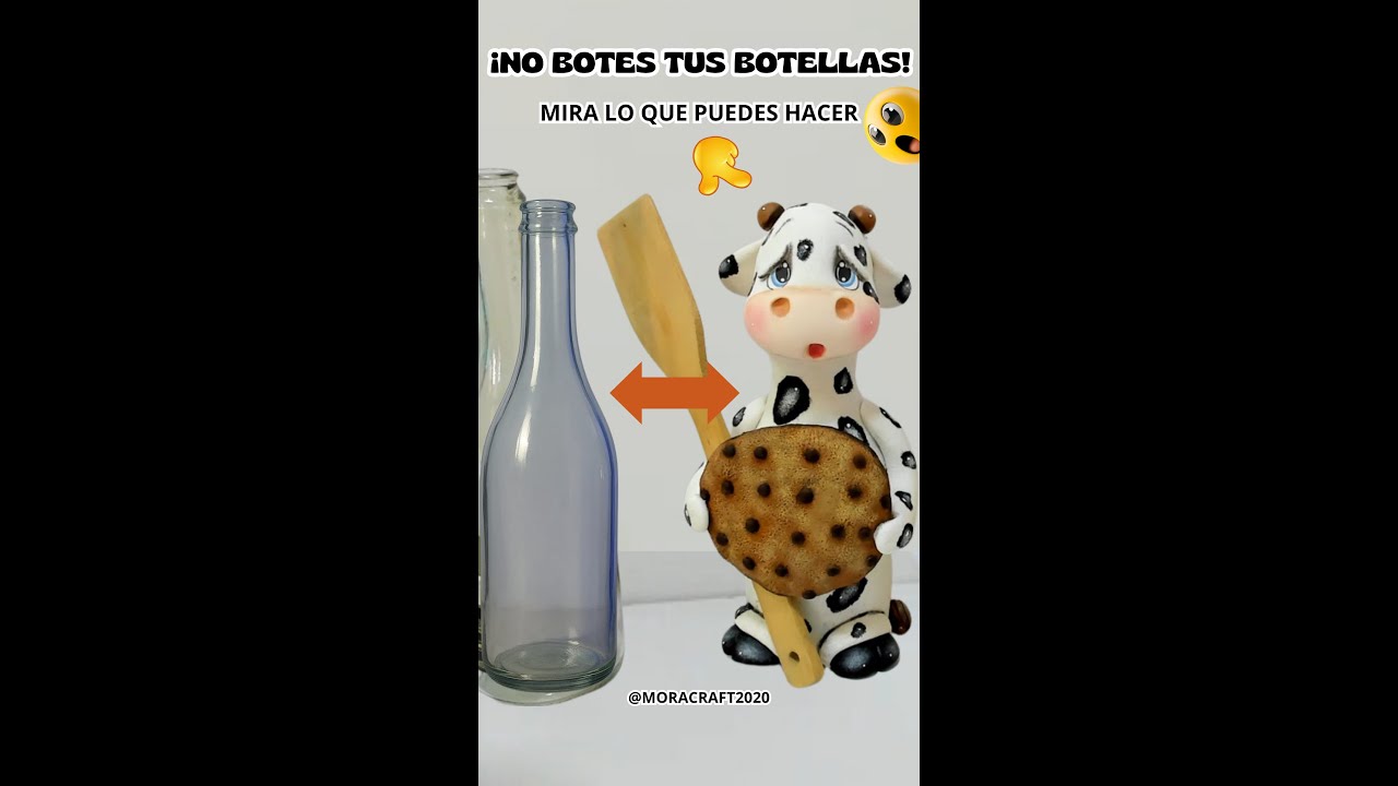 No botes tus botellas vacías 😱 | Transfórmalas en decoraciones hermosas con porcelana fría 💛