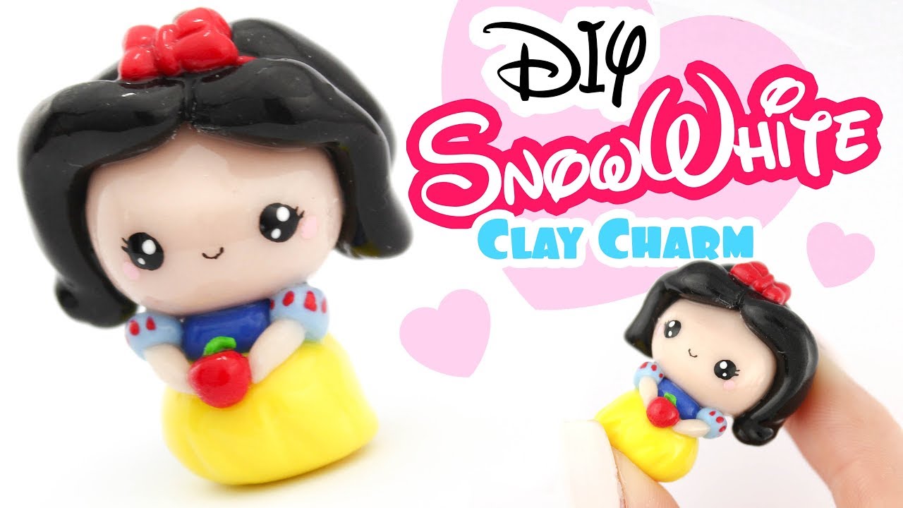 DIY SNOW WHITE Chibi Charm! -Polymer Clay Tutorial | KAWAII FRIDAY