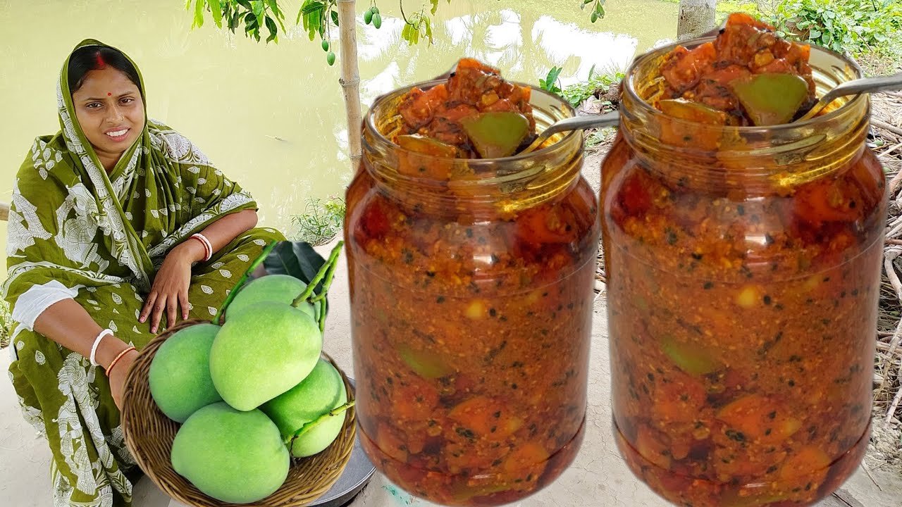 রোদে দেওয়ার ঝামেলা ছাড়াই খুব সহজে কাঁচা আমের টক ঝাল আচার বানিয়ে সারাবছর সংরক্ষণ করুন | achar recipe