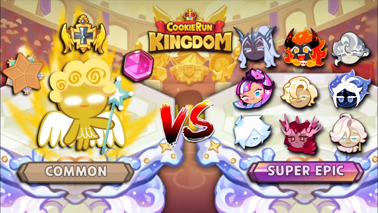angel cookie with full gear vs super epic cookie without gear 😆