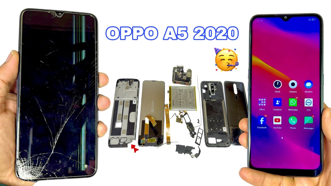 Destroyed Oppo A5 2020 Phone Restoration | Restore New Broken Smart Phone