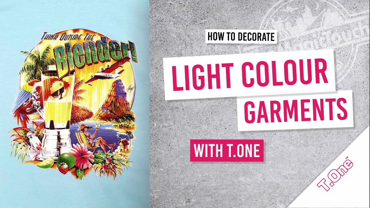 How to decorate light colour garments with 1 Step Transfer Paper T.One