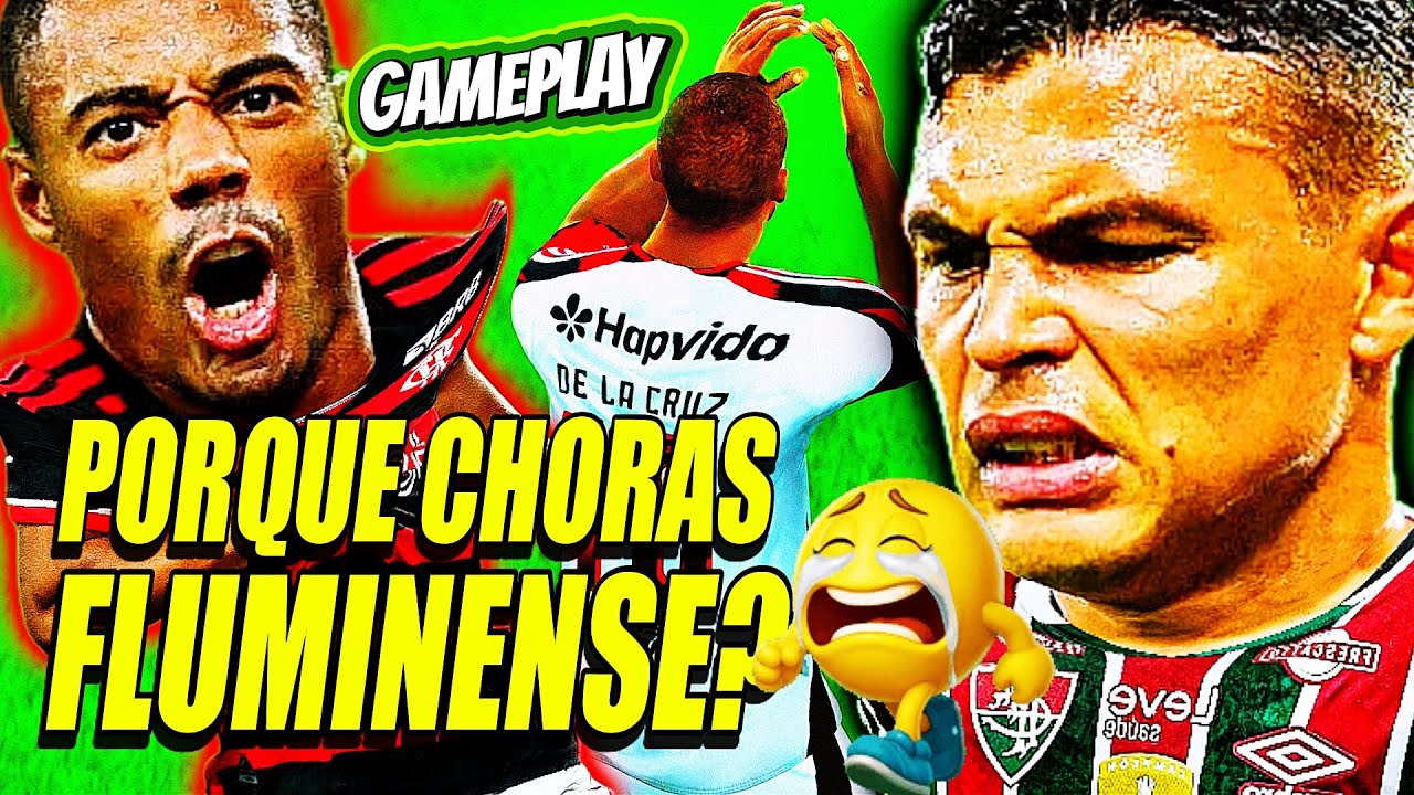 FLAMENGO X FLUMINENSE - Afundou a Rede do FLUMINENSE Sem Dó Sem Piedade! GAMEPLAY - Narração BHONNER