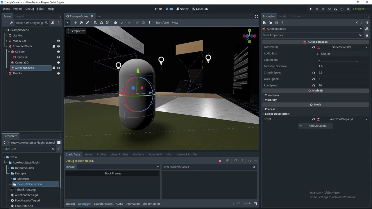 Ovani Sound Godot Footsteps Plugin Tutorial