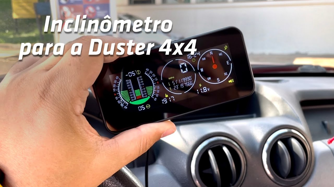 INCLINÔMETRO para a DUSTER 4x4 (+bússola e relógio) - Mr Cartool M60