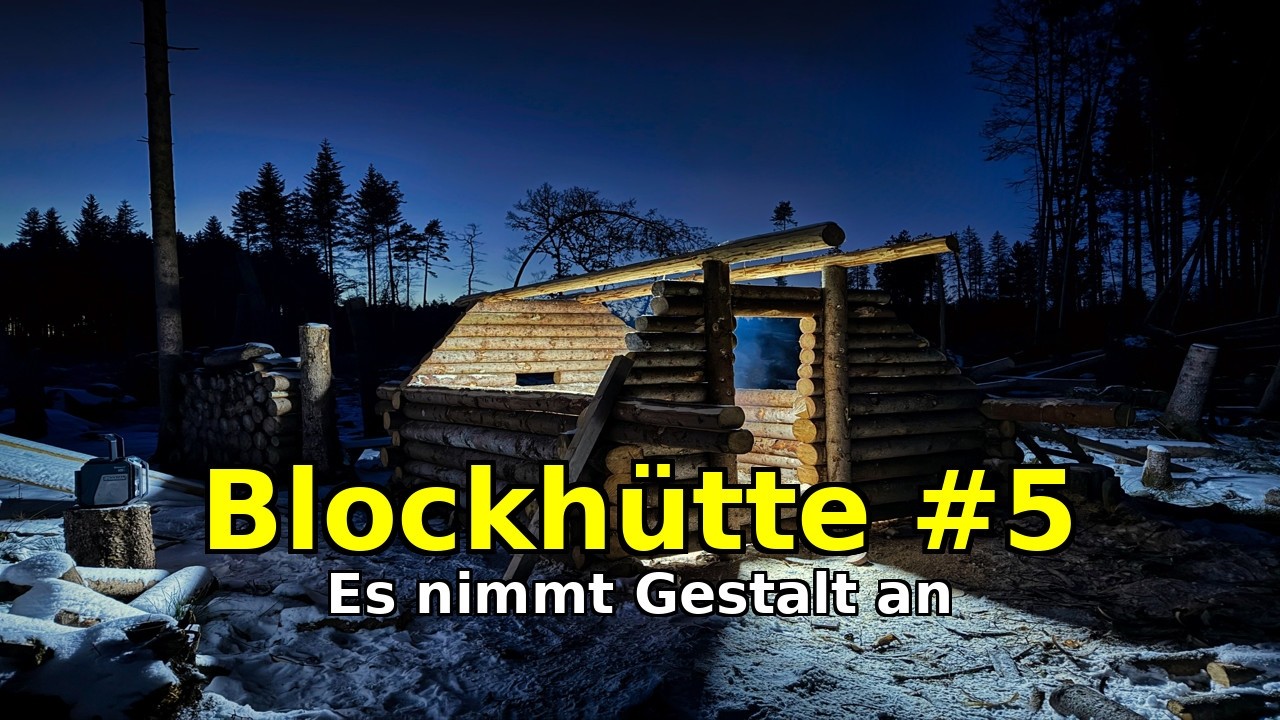 Die Ausmaße werden sichtbar - Blockhütte | Teil 5