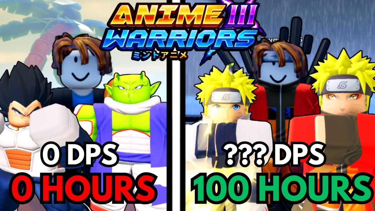 I Spent 100+ Hours Going NOOB TO PRO In Anime Warriors 3