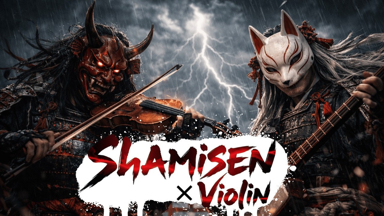 【Violin Shamisen Hip Hop】 – Dramatic Oni Demon Trap That Goes Hard for Coding and Night Drive Focus