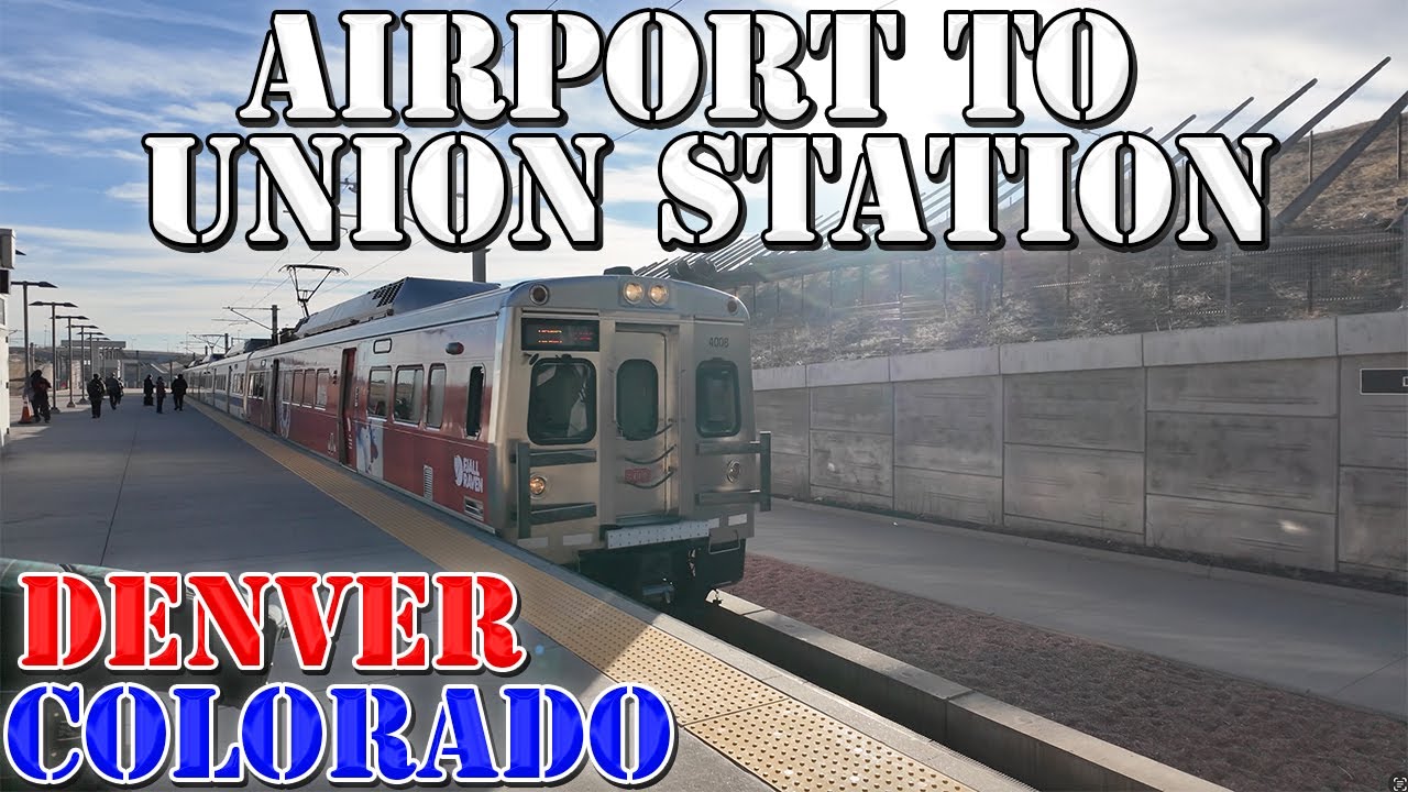 RTD A Line Train  - Denver Airport to Union Station FULL Route - Denver - Colorado - 4K Transit Ride