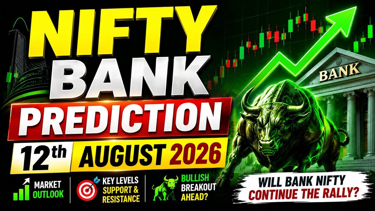 NIFTY BANK PREDICTION ON 12TH AUGUST 2026💰STOCK MARKET PLANNER 