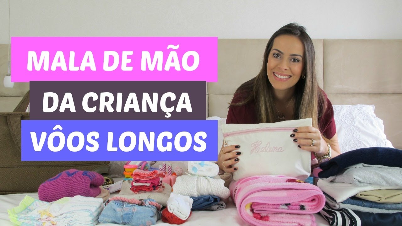 Viagem de avião com crianças - Mala de mão
