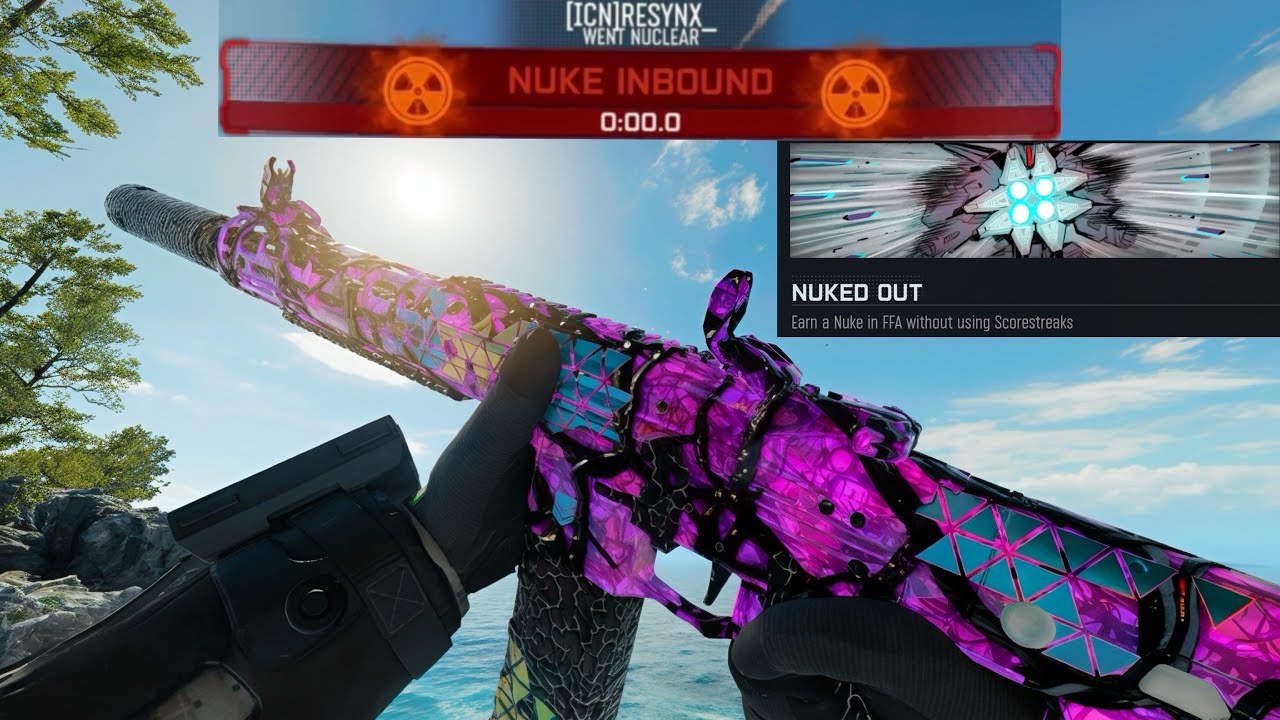 I GOT THE FREE FOR ALL NUKED OUT CALLING CARD IN BO7☢️