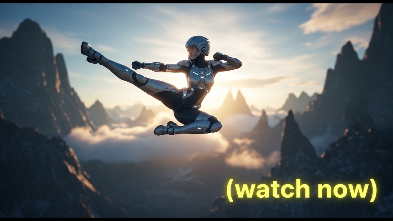 Демонстрация боевых искусств девушки из Gundam: невероятная гибкость и боевые навыки.