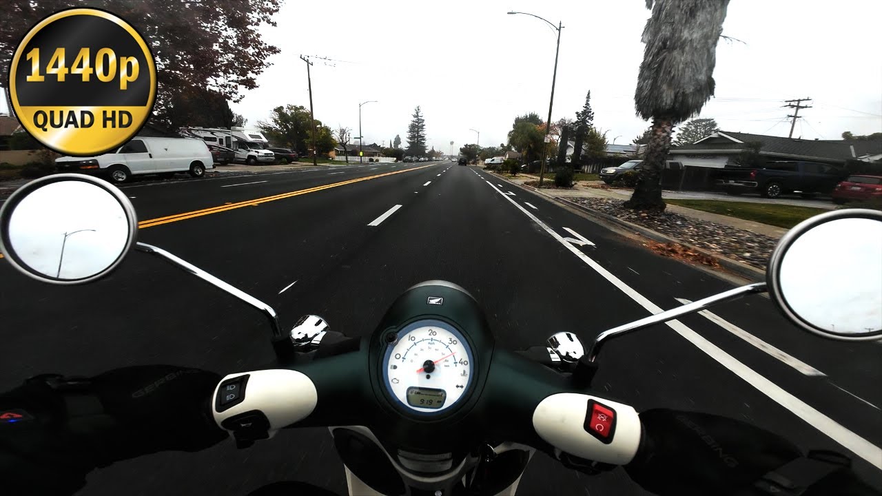POV: A moist foggy morning ride to work
