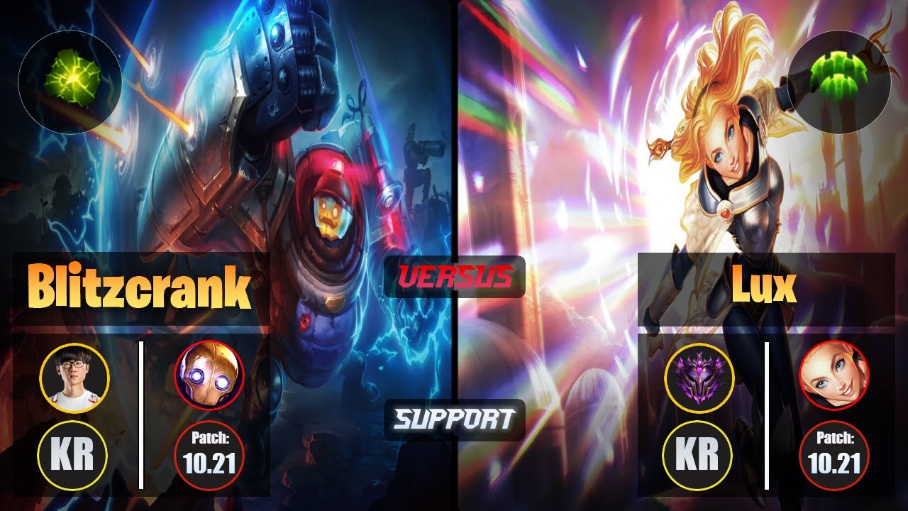 Effort BLITZCRANK (Support) [Aftershock] VS LUX - Master KR Patch 10.21