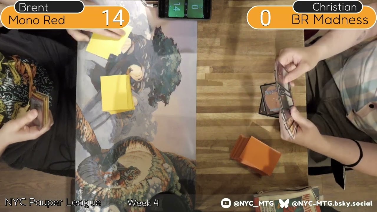 Mono Red Burn vs Rakdos Madness | NYC Pauper League Week 4 Season 3 | MTG Gameplay