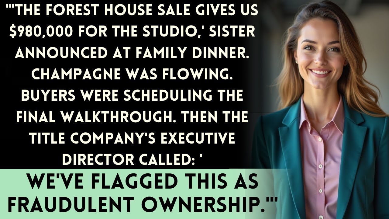 My Sister Sold My Forest House For Her Dance Studio — Until The Title Company Checked The Inheritanc