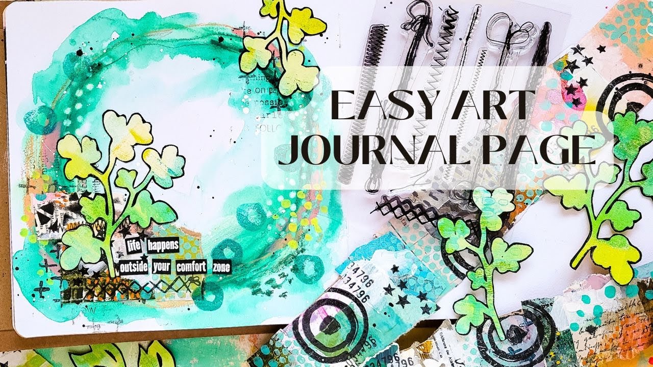 Mixed Media Art Journaling with Neocolor II and Collage Fodder