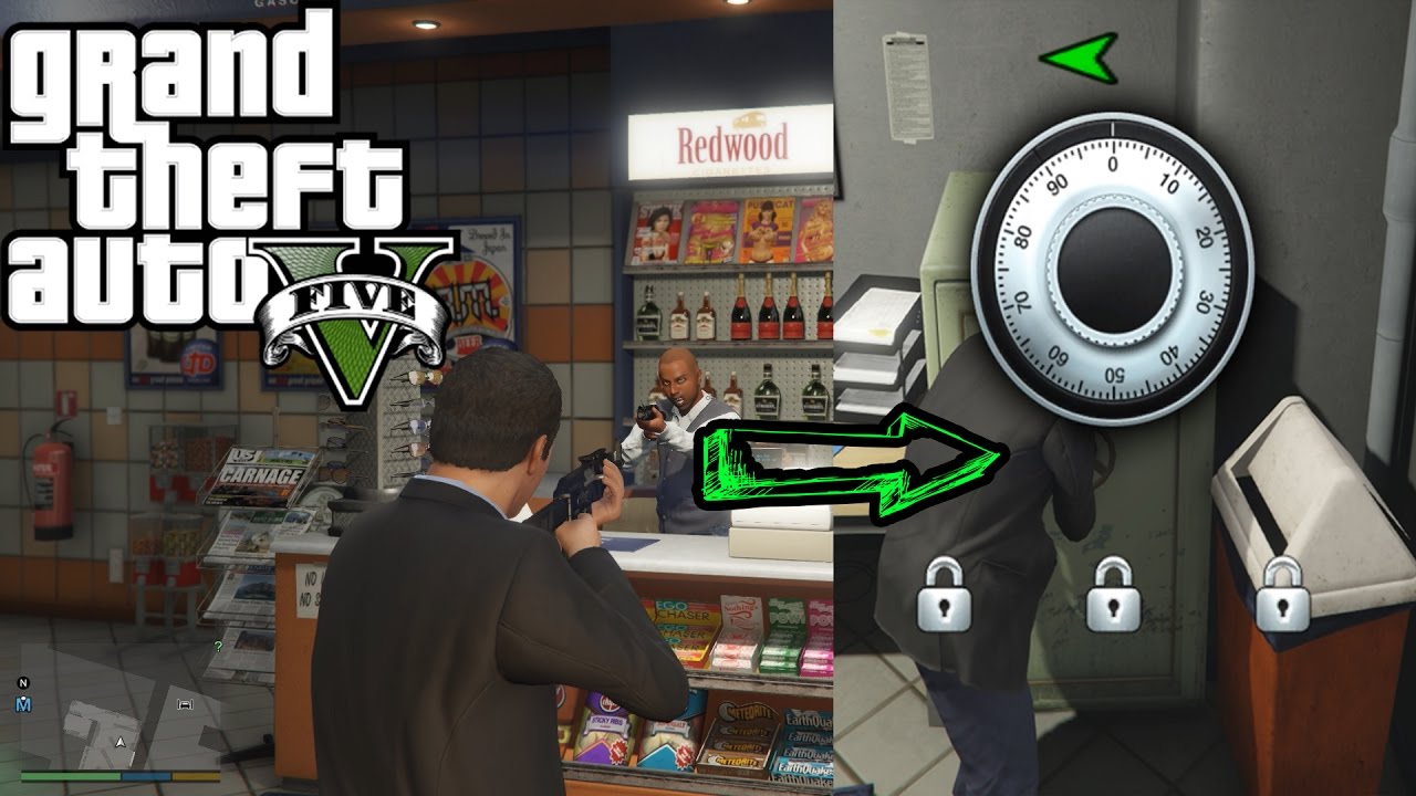 GTA 5 Mods  :- How to Rob the Safe Vault in Liquor Store.