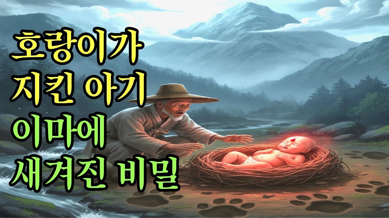호랑이가 지킨 아기, 그 이마에 새겨진 비밀은? | 야담 옛날이야기 오디오북 수면동화 전설 민담