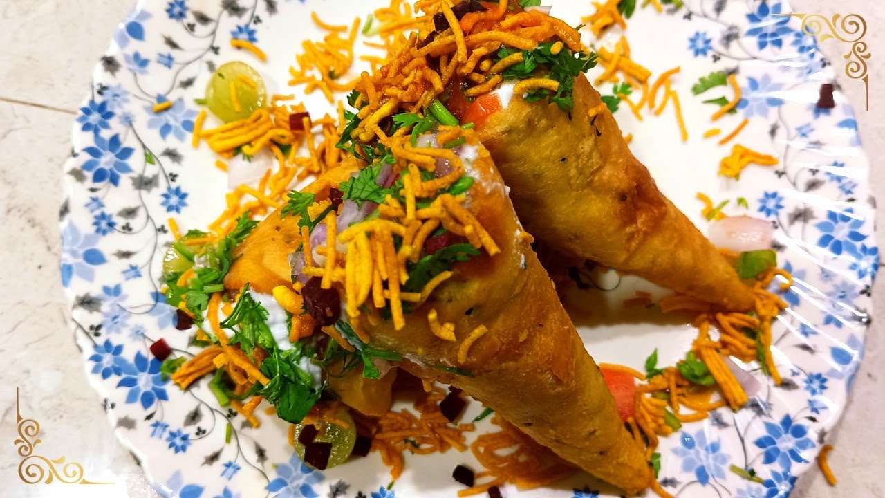 Cone Chaat Recipe| बिल्कुल बाजार जैसी चटपटी कोन चाट |Street Style Cone Chaat|Easy Cone Chaat Recipe