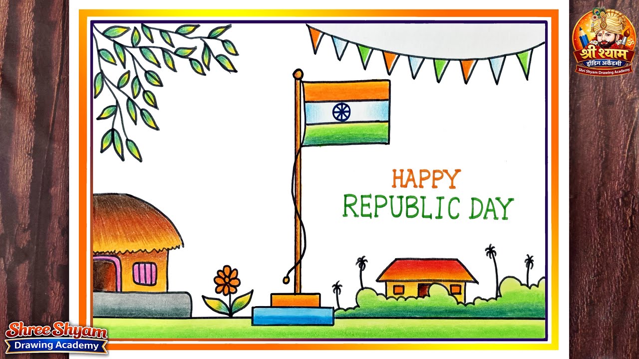 Republic Day Special Drawing Step by Step | Simple & Easy