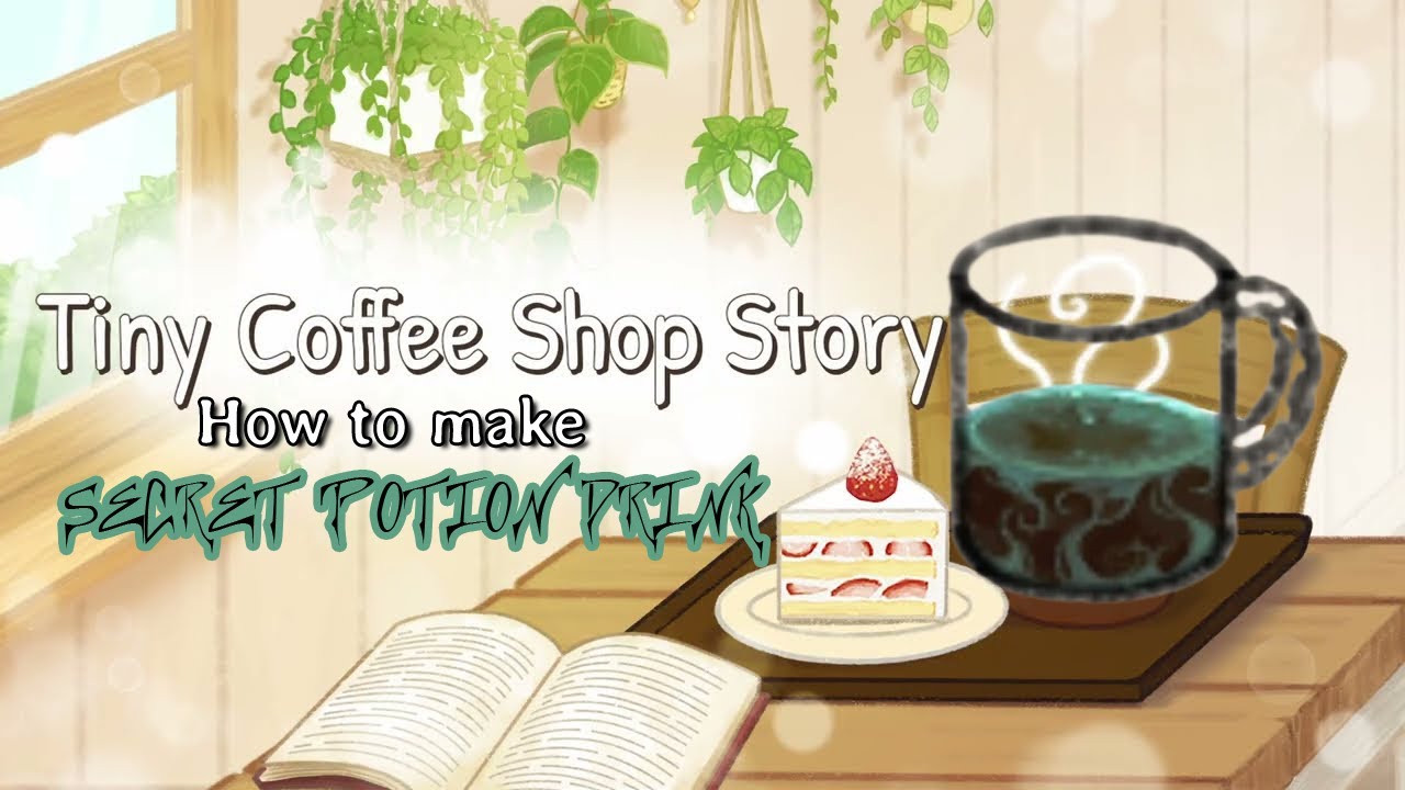 HOW TO MAKE SECRET POTION DRINK (MINTCHO PRESSO) - TINY COFFEE SHOP STORY #tinycoffeeshopstory #cafe