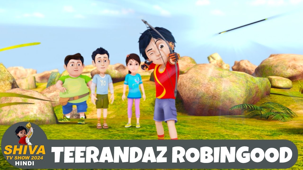 Teerandaz Robnihood | शिवा | Full Super Episode 57 | Funny Action Cartoon | Shiva TV Show 2024 Hindi