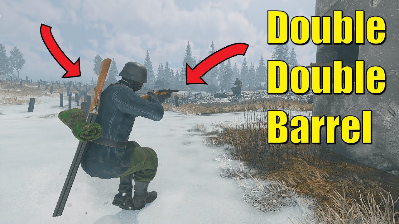 Двойной двуствольный = ЧЕТЫРЕ СТВОЛА | Геймплей за рядовых членов Оси