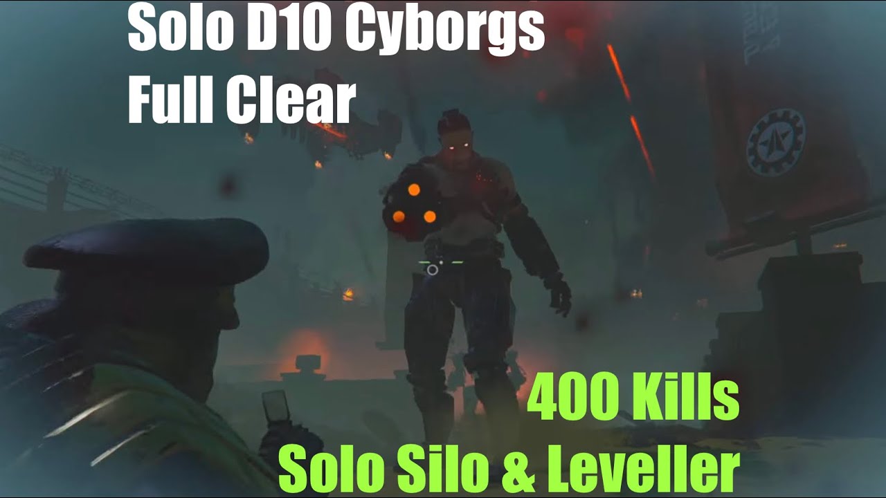 Helldivers 2 | Solo Silo & Leveller — Solo D10 Cyborgs — 400 Kills — Full Clear