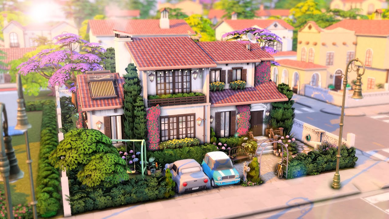 Ciudad Enamorada Family Home 🌷// The Sims 4: Speed Build // No CC