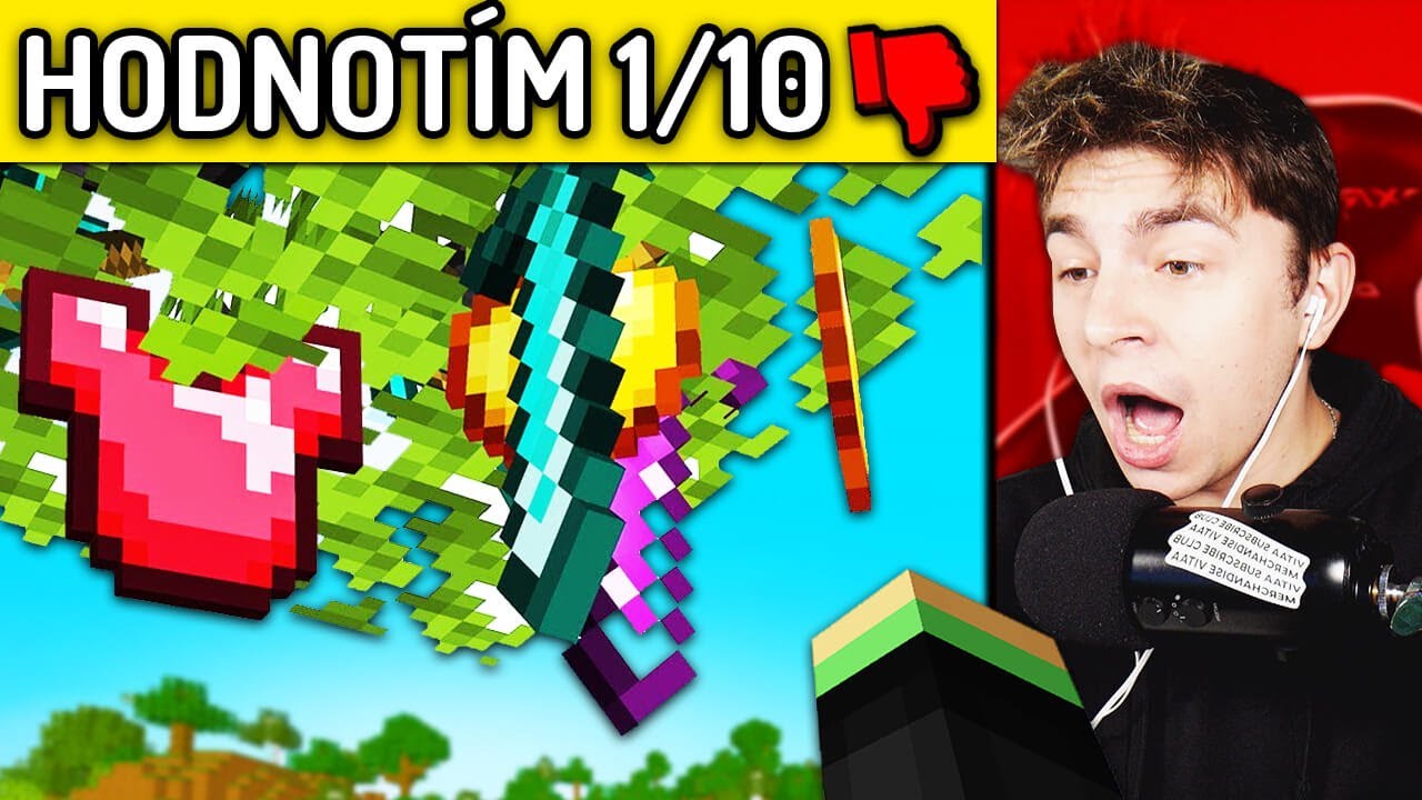 Zahrál jsem si NEJHŮŘE HODNOCENÉ Youtuberské MÓDY  v Minecraftu ! (neměl jsem je hrát)