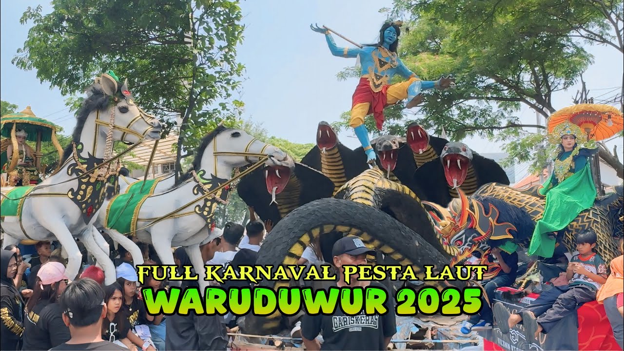FULL Arak Arakan WARUDUWUR 2025 | pesta Laut Desa Waruduwur Mundu Cirebon