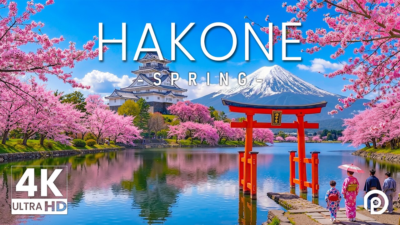 Hakone in Spring 4K – Mount Fuji Views, Lake Ashi & Scenic Mountain Landscapes - 4K Video Ultra HD