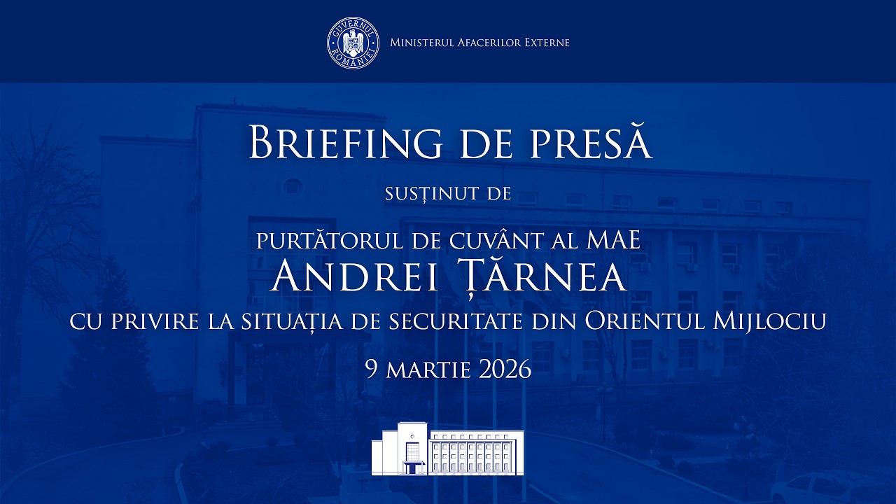 Briefing de presă susținut de Andrei Țărnea cu privire la situația din Orientul Mijlociu