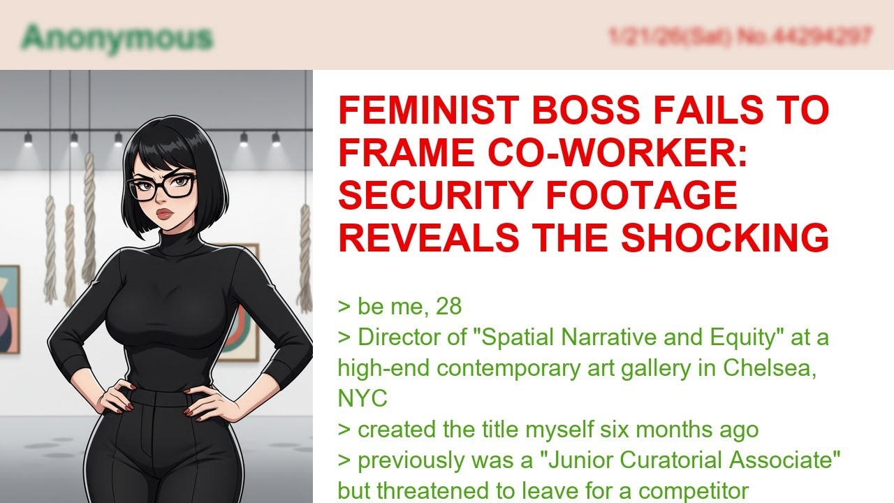 Feminist Boss Fails To Frame Co-Worker: Security Footage Reveals The Shocking Truth!