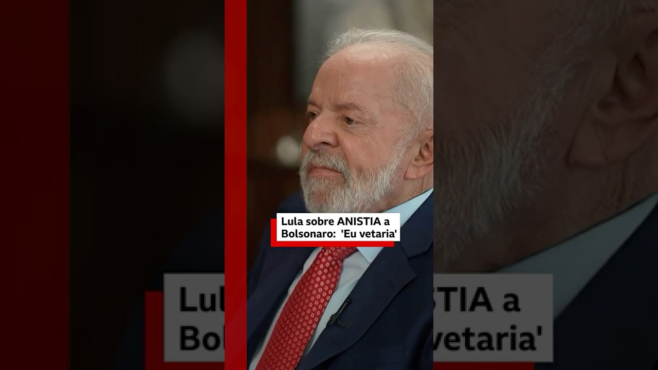 Lula sobre anistia a Bolsonaro: 'Pode ficar certo de que eu vetaria'