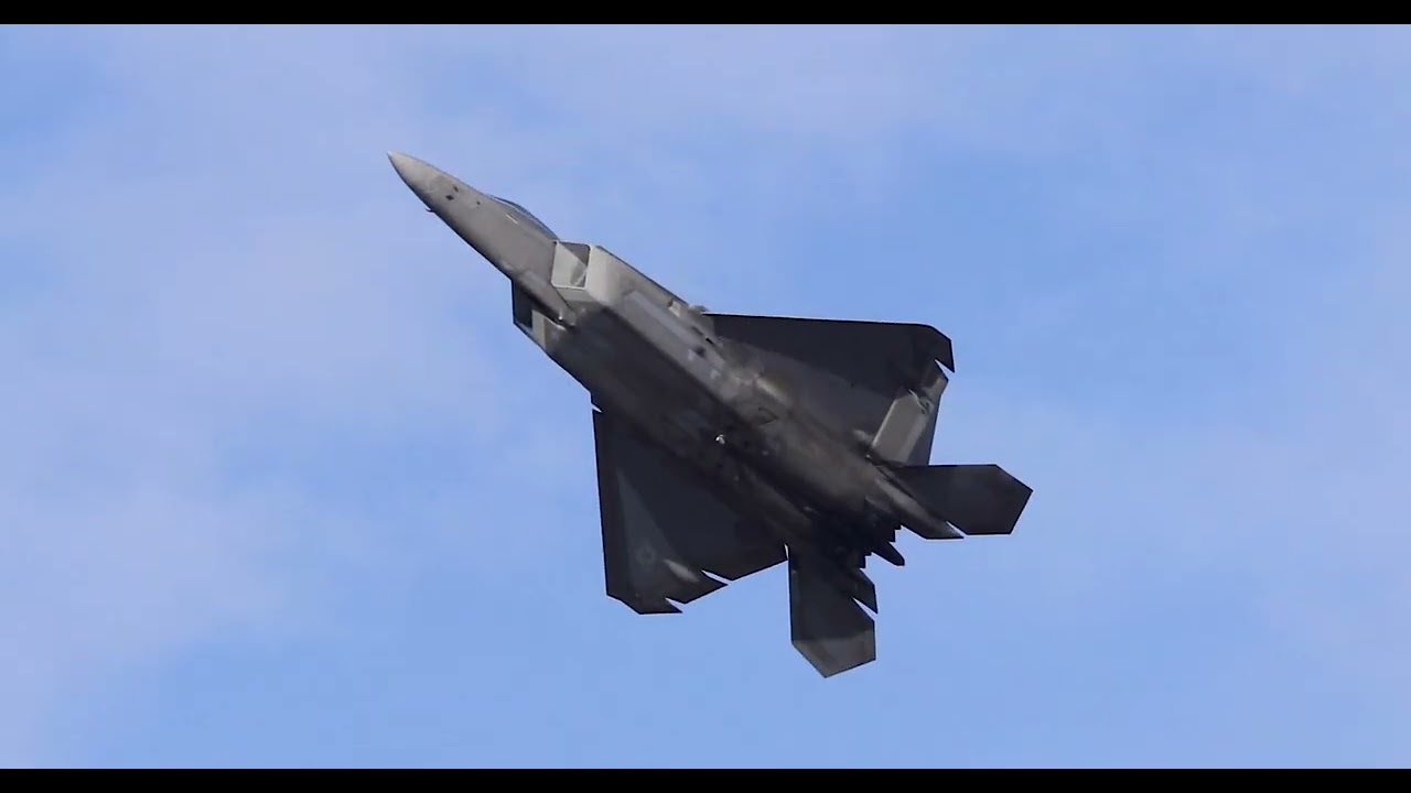 F-22 Raptor Demo practice from 2/25/22 over Langley AFB