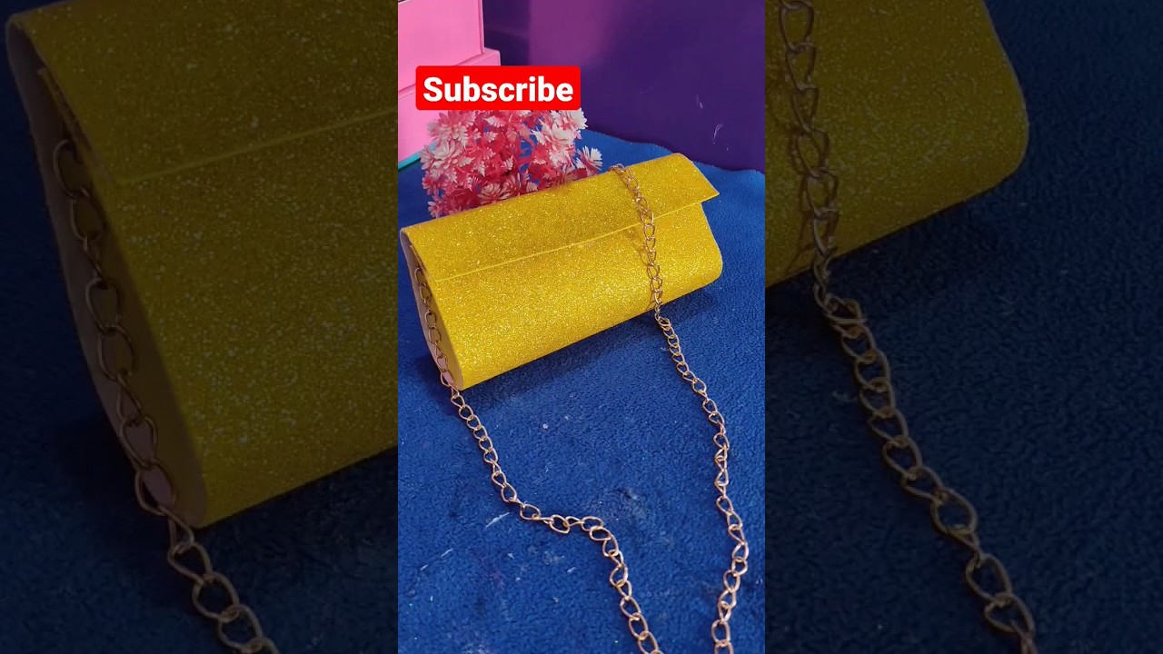 Clutch From Glitter Sheet/No Sew Purse
