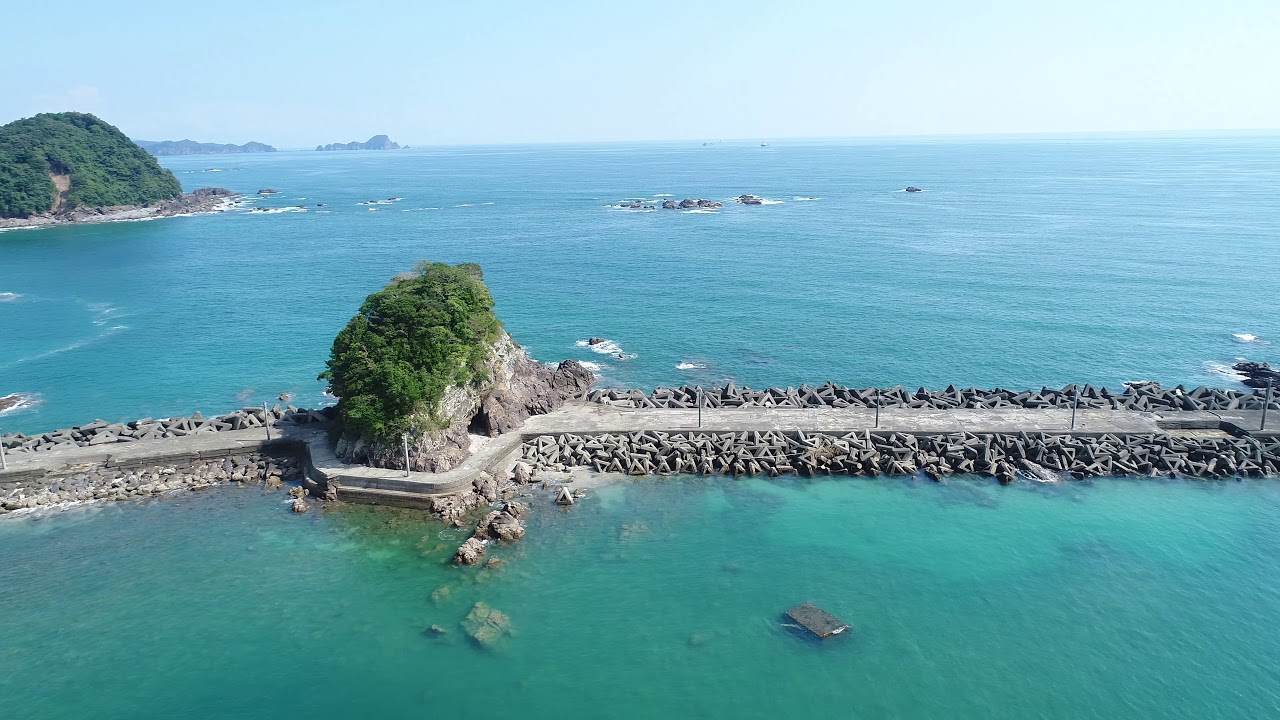 【高知・空撮】久礼湾と双名島