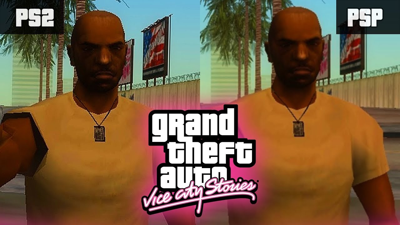 GTA Vice City Stories - PS2 vs PSP (Graphics Comparison)