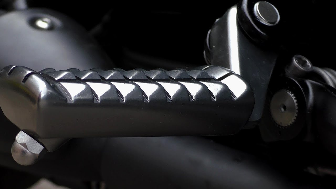 Triumph Bobber Black/ Triumph accessory forged/CNC alloy foot pegs!