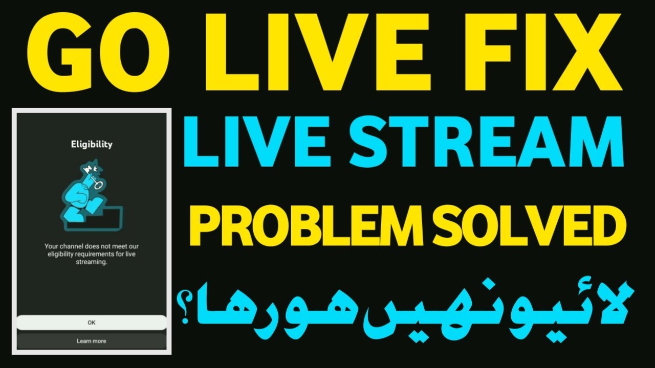 How&nbsp;to&nbsp;Fix&nbsp;YouTube&nbsp;Live&nbsp;Streaming&nbsp;Eligibility&nbsp;Error&nbsp;(2025)&nbsp;|&nbsp;Problem&nbsp;Solved!