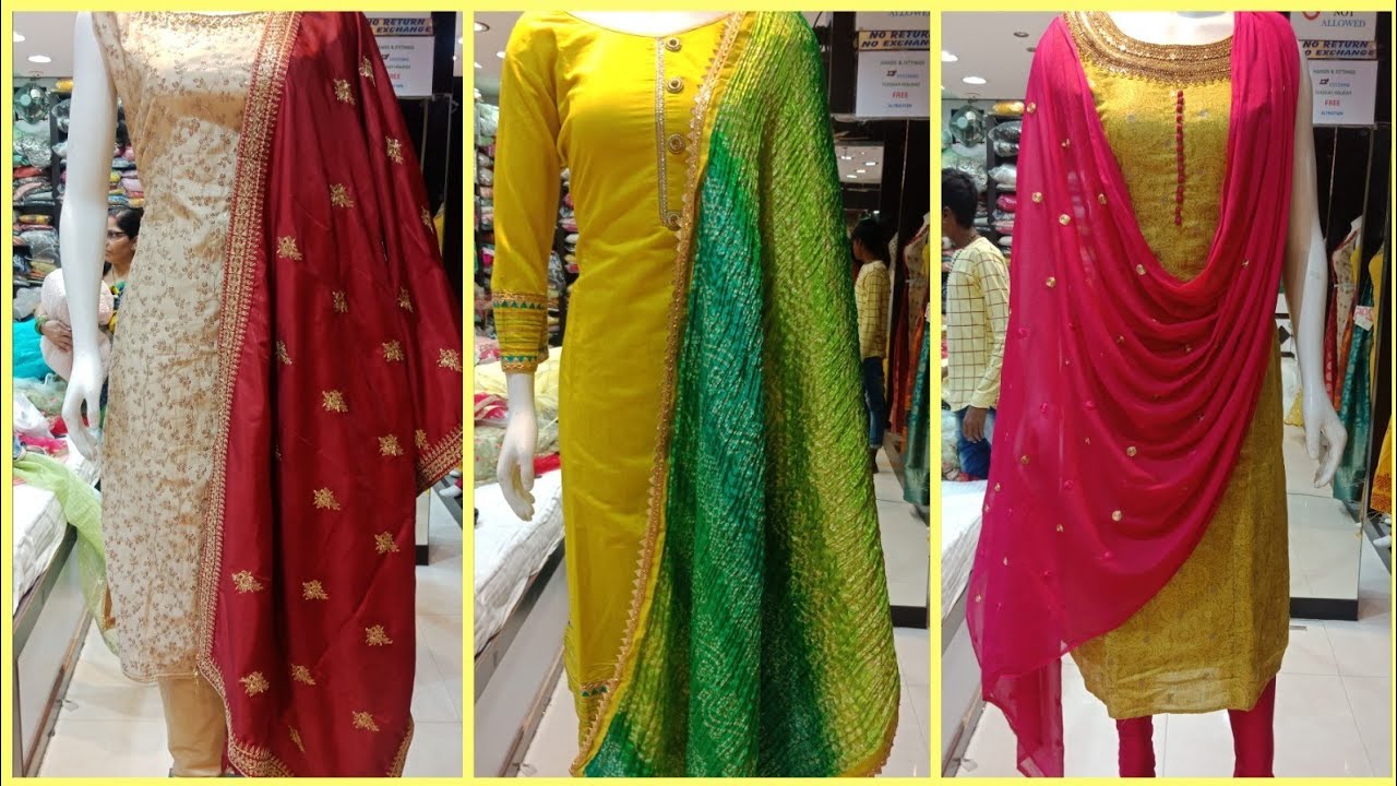 Latest ready made straight cut chudidar dress collection / with price &address/ Dsnr,Hyderabad